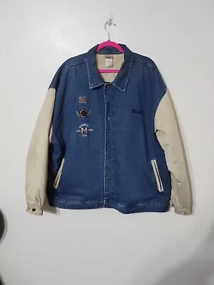 $39.99 • Buy Mens Vintage The Disney Store Mickey Denim Jacket Size 2X XXL