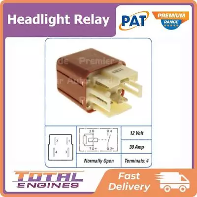 PAT Premium Headlight Relay Fits Holden Nova LG 1.6L 4Cyl 4A-FE • $76.14