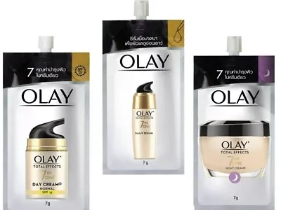 OLAY Total Effects Anti  Aging Day Cream /Night Cream /Serum 0.24 Oz X3 Sachets. • $22.99