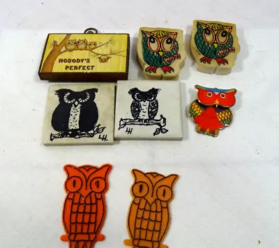 Lot Of Owl Figurines Vintage  Assortment • $8.95