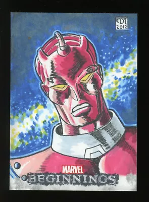 2012 Upper Deck Marvel Beginnings 2 Sketch Card Pablo Diaz High Evolutionary 1/1 • $100