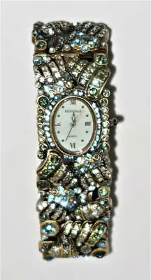 Heidi Daus  Designer Pave Jeweled Wristwatch New In Box 262325XCF Sealife • $89.99
