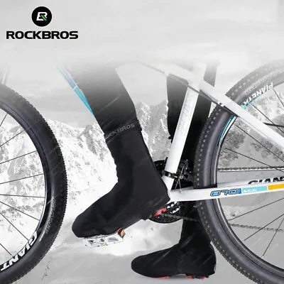 NEW ROCKBROS Cycling Shoes Protector Warm Protective Waterproof Bike Overshoes • $14.99