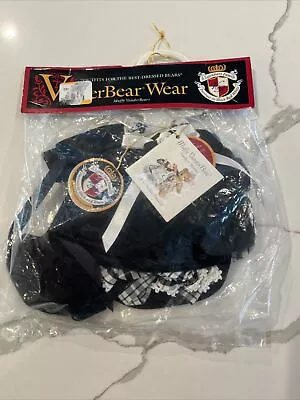 5 Pc Muffy VanderBear A Portrait  Black White Dress Bloomers Purse Bow Shoes NEW • $20.49