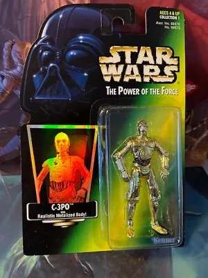 C-3PO Star Wars Power Of The Force PoTF Green Card A New Hope 1997 Droid Figure • $9.99