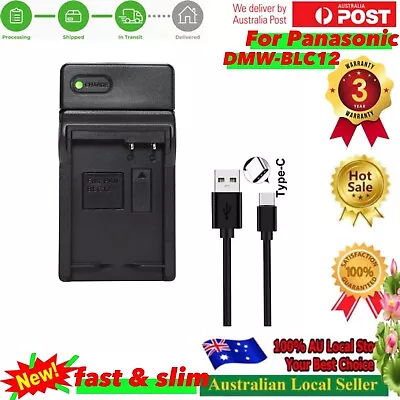 Battery Charger For Panasonic Lumix DMC-FZ200 DMC-FZ300 DMC-FZ1000 -DMW-BLC12 PP • $19.99