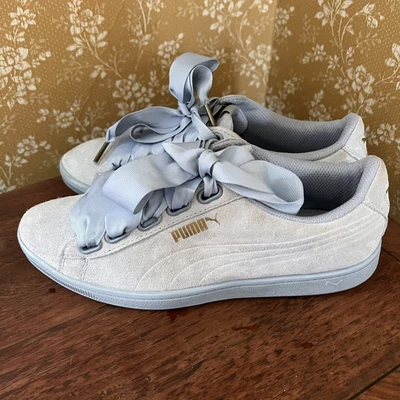 $18.10 • Buy Puma Suede Ribbon Sneakers Women’s Blue Size 7.5