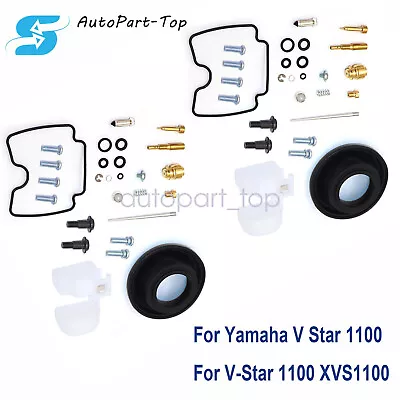 Carburetor Rebuild Kit For Yamaha XVS1100 V-Star Custom Classic 1999-2009 2PCS • $13.99