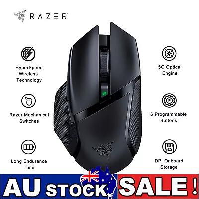 Razer Basilisk X Gaming Mouse Wireless HyperSpeed Mouse 16000DPI Dual-mode S4I3 • $80.02