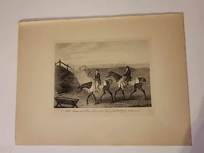 Vintage Antique Print 1887 Portraits Famous Racehorses Hare Foot Newmarket • £16