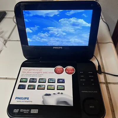 Philips 7  Portable DVD & Game Player PD703/37 Tested & Working  • $19.95