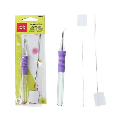 Embroidery Stitching Felting Punch Needle Tool And Threader For Sewing Set Craft • £3.99