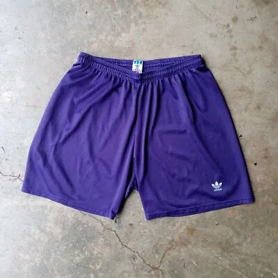 Vintage Purple Adidas Nylon Men's Shorts Size XL Made In USA • $20