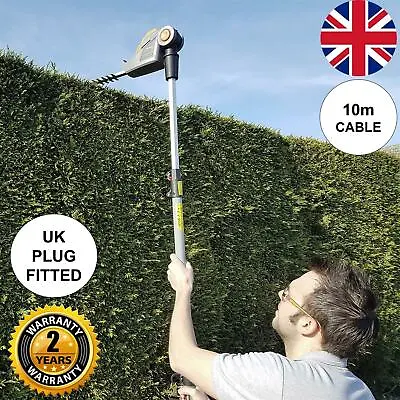 £79.99 • Buy Long Reach Electric Hedge Trimmer Corded 550W Extendable Pole Saw Terratek