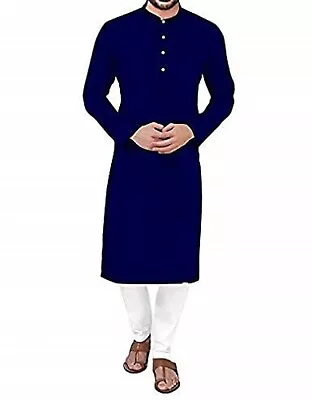 Men's Indian Bollywood Wedding Wear Traditional Designer Kurta Pajama Suit Dress • $31.82