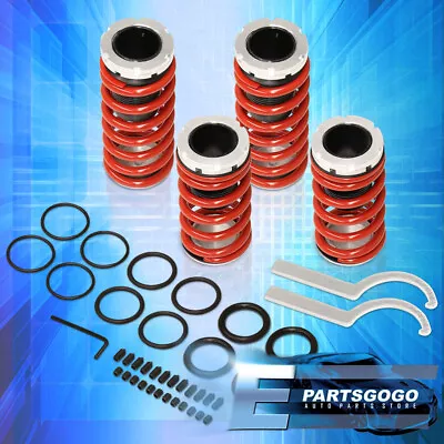 For 89-94 Nissan 240SX S13 Red Adjustable Coilovers Lowering Spring Sleeves Kit • $38.99