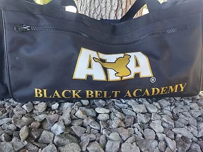 Black/Gold ATA Taekwondo Martial Arts Karate Sparring Gear Equipment Duffle Bag • $49