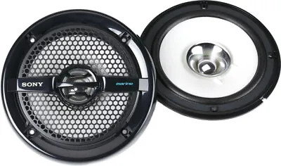 Sony XS-MP1611B 6-1/2  2-way Marine Speakers (Black) • $68