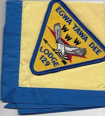 Boy Scout OA 129 Egwa Tawa Dee Lodge N1c Neckerchief • $17.95