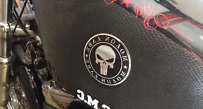 2x Motorcycle 2nd Amendment Molon Labe Sticker Decal Emblem DOME SHAPE • $7.94