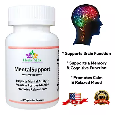 MAGNESIUM L-THREONATE 120 Capsules Anti Stress Natural Formula Mood Support. • $18.75