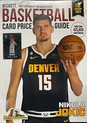 New 2024 Beckett Basketball Card Annual Price Guide 31st Edition W/ Nikola Jokic • $29.29