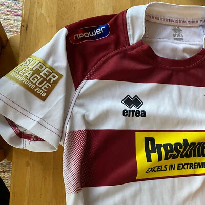 £9 • Buy Errea Wigan Warriors Xs S Rugby Shirt Small Home