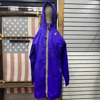 NWT K-Way Italy By Kappa Jacket Very Long Raincoat Waterproof • $109