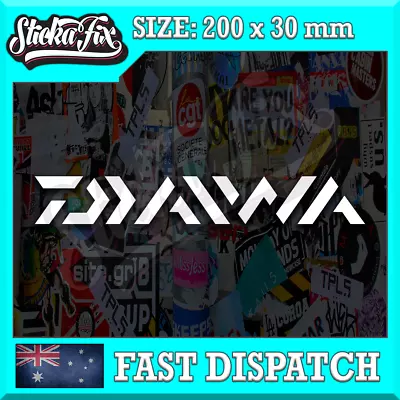 Daiwa Fishing Logo 200mm Decals High Vinyl Registration • $6.90