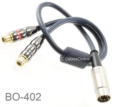 1ft 7-Pin Din Male To 2-RCA Female Jumper Cable For BO Naim Quad Systems • $22.95