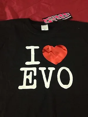 JDM STYLE I Love EVO MITSUBISHI LANCER ECLIPSE 4g63  4G69 T-SHIRT NWT 4G63 4B11 • $23.99