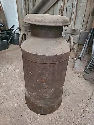 Vintage Cast Iron Milk Churn • £20