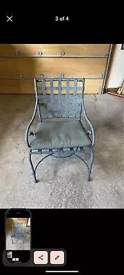 Rare 10 Original Seat Pads From Brown Jordan Circa 1990 Arm Chairs  • $950