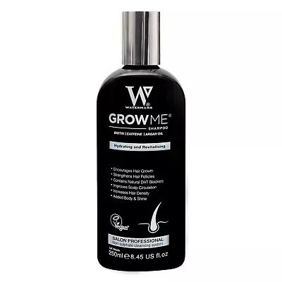 Hair Growth Shampoo Waterman's Sulphate Free Caffeine Biotin Argan Oil Hair Grow • £14.95