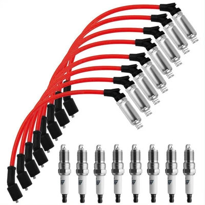 $38.29 • Buy 10.5mm Spark Plug Wires Set For Chevy Silverado GMC 4.8L 5.3L 6.0L V8 48322