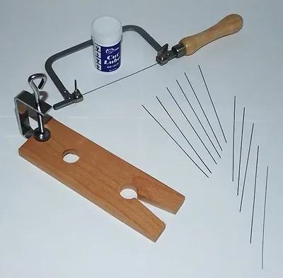 Jewelers Or Crafters Saw Kit With Twelve Blades  Cutting Lube & Vise • $47.19