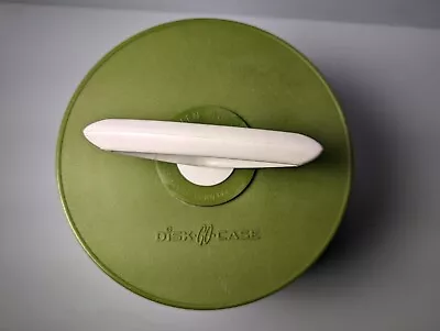 Disk-GO-Case 45 RPM Vinyl Record Carrying Case Vintage 1960s Avocado Green • $32.90