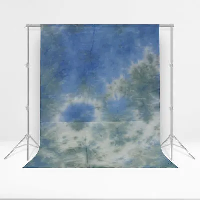 LS [1 PC] 6' X 9' Photography Blue Tie Dye Backdrop Background Abstract Screen • $28.67