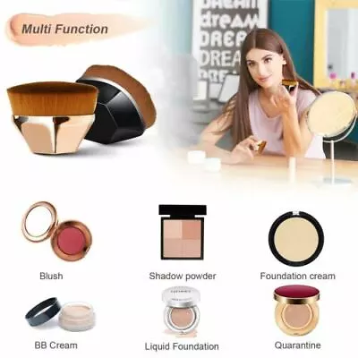  Black And Pink Kabuki Brush Foundation Brush For Blending With Protective Case • $7.99