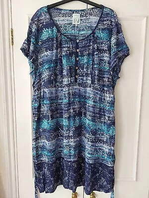 Lovely MANTARAY Tree Print Summer Dress Size 22 • £0.99