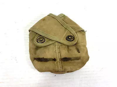 USMC WW2 Canteen Cover Semi Circle FADED Stamped 524 • $169.50