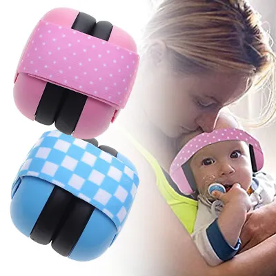 Baby Folding Ear Defenders Noise Reduction Hearing Protection Adjustable Muffs • £6.29