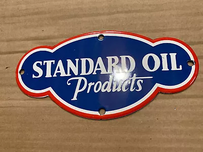 Vintage Style Standard Oil Products Enamel Gasoline Porcelain Gas Sign • $55