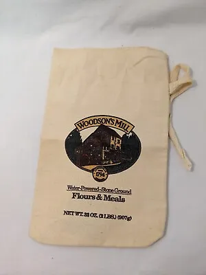 Woodson's Mill Cloth Flour Bag Sack AMHERST COUNTY LOWESVILLE VA Stone Ground  • $12