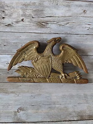 Vintage Virginia Metalcrafters Brass Spread Eagle Trivet 10-19 Single • $22