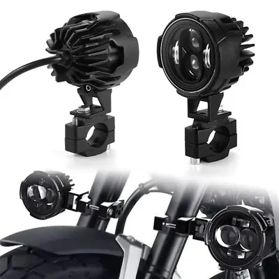 $69.95 • Buy 2x 50W White LED Auxiliary Spot Lights Motorcycle Offroad Driving Fog Lamp Truck
