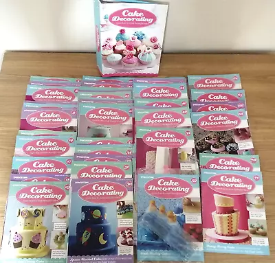 Large Lot 64 X De AGOSTINI: Cake Decorating Magazines Plus Folder • £25.99