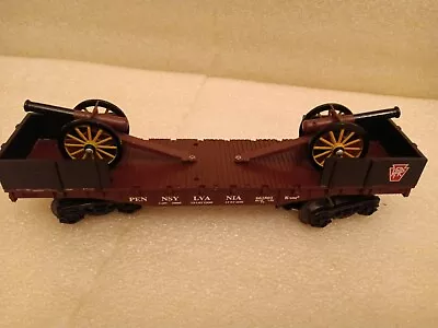 K-Line PRR Cannon Flat Car K-662802 Pennsylvania Railroad O Gauge • $20