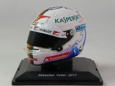 Spark Helmet Sebastian Vettel Ferrari F1 Japan Gp 2017 1/5 • $44.76