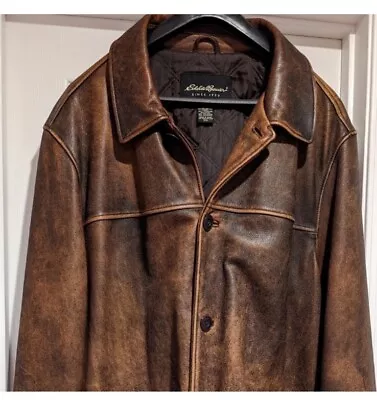 Eddie Bauer  Leather Jacket Men • $169